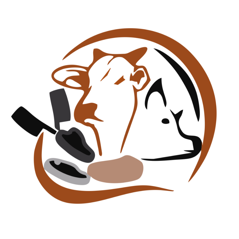 Logo carnicería Donde Mateo con fondo blanco
